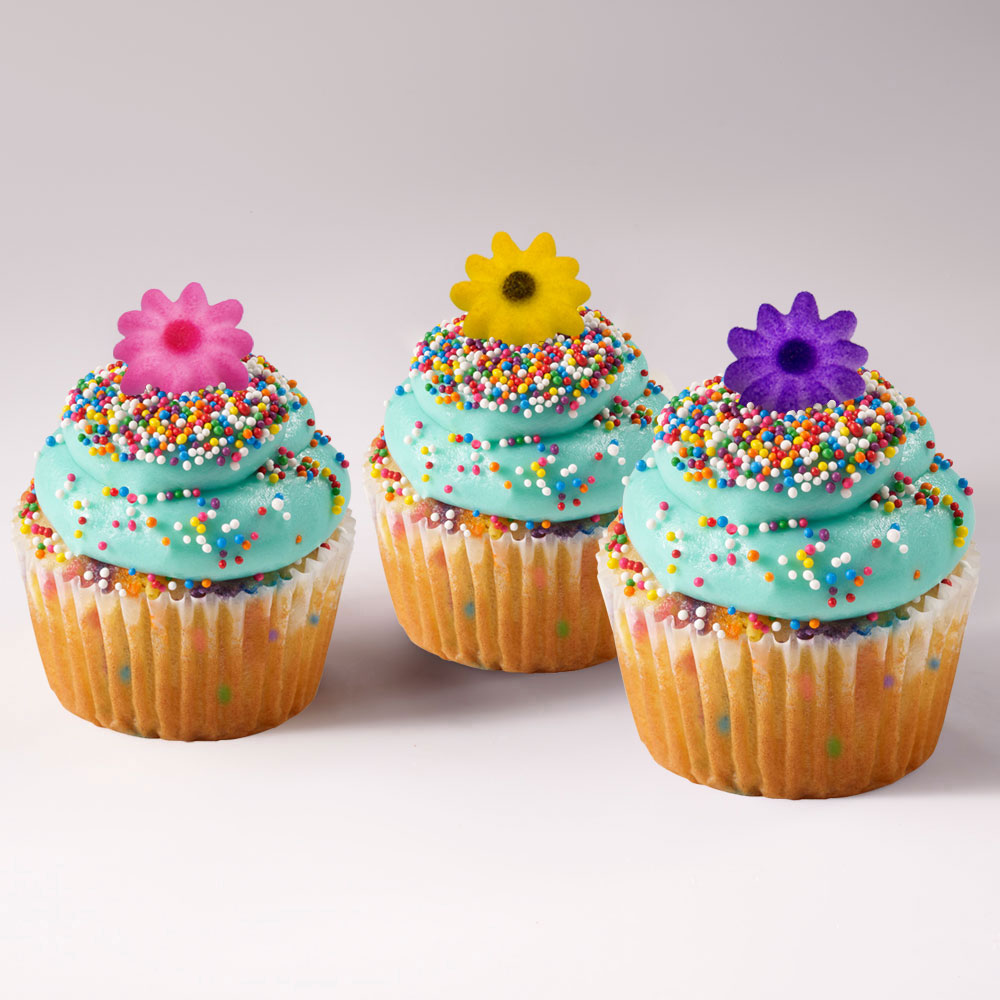 CAKE-003T8 - Birthday Sprinkles Flowers