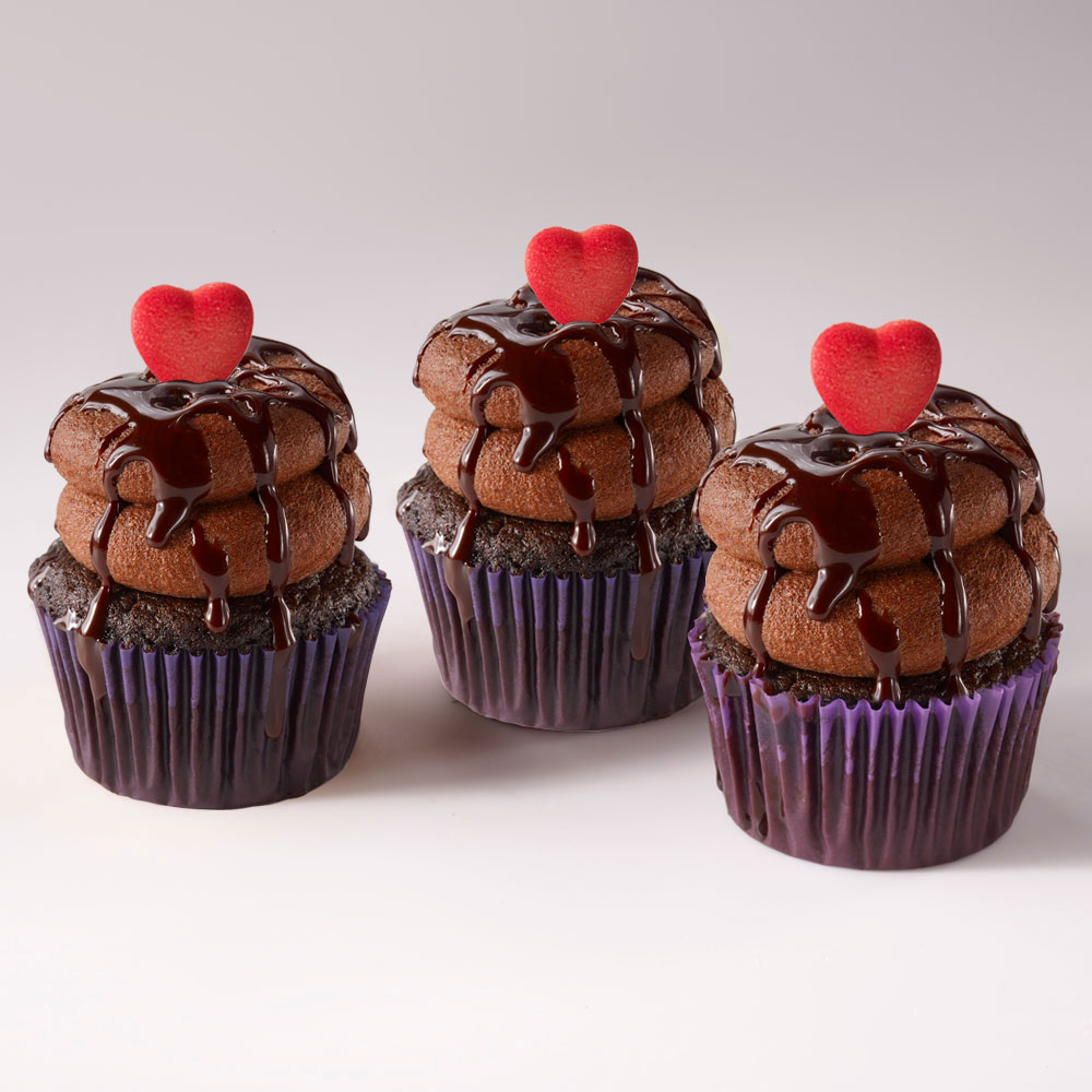 CAKE-002T6 - Valentine's Triple Chocolate